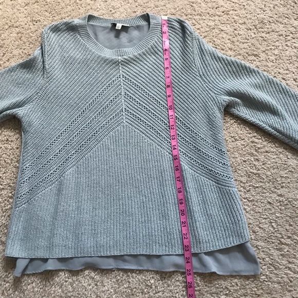 Lucky Brand light blue sweater with sparkle - Picture 11 of 12